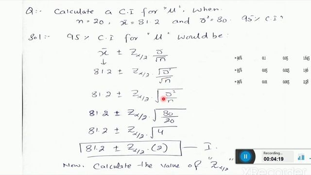 Lecture#11 Confidence Interval for Mean смотреть онлайн