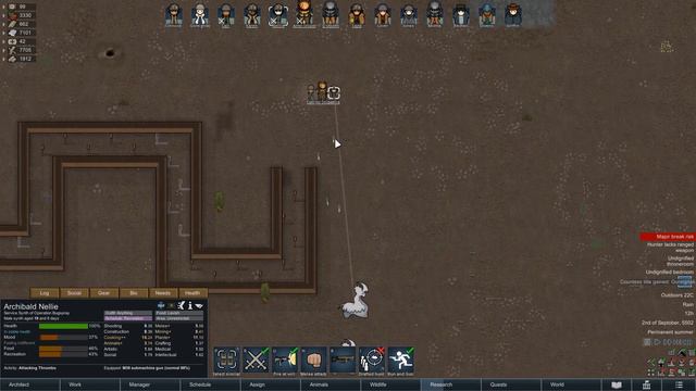 THRUMBOS GONE WILD ! Rimworld avp mod USCM series Ep 34 смотреть онлайн