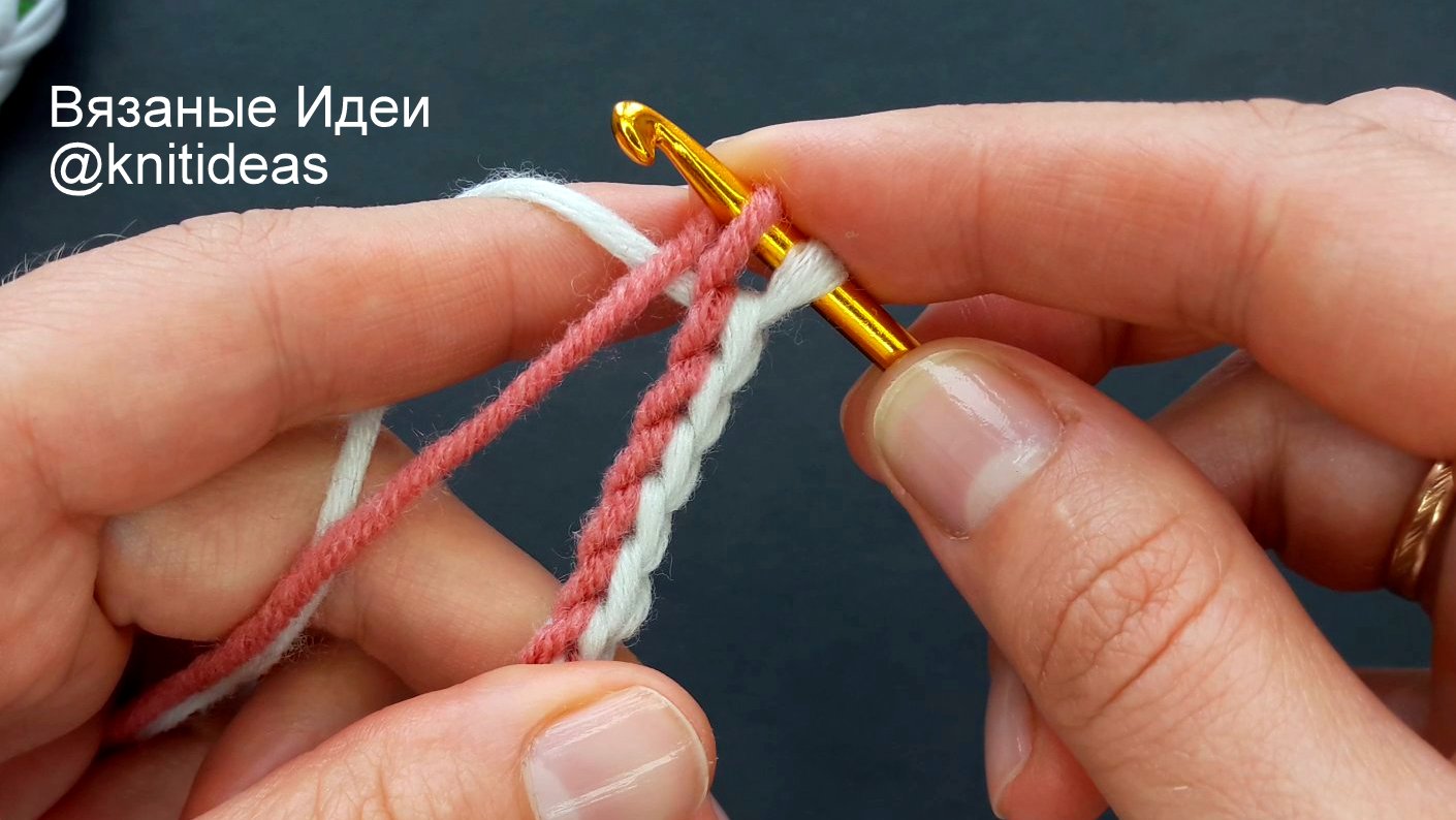 Удивительно просто вяжется! Двухцветный шнур крючком! смотреть онлайн