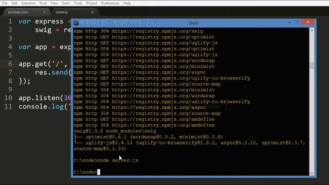 Nodejs - Configurando el motor de plantillas con swig смотреть онлайн