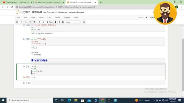 Variable in python with conceptual Example Python variable concept in different Data Type#Python_G смотреть онлайн