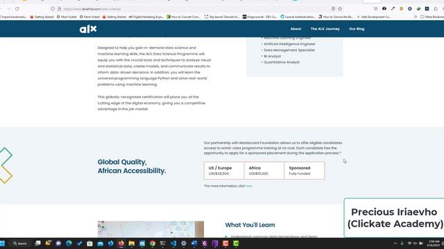 ALX Data Science Programme Application & Assessment смотреть онлайн