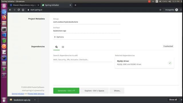 06. Create Spring boot app using Spring Initializr | Spring Boot Beginners tutorial | Code Simple смотреть онлайн