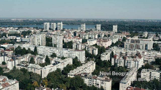 Novi Beograd - New Belgrade (4K Aerial Drone Footage)