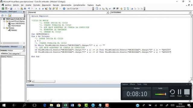 CICLO DO WHILE VBA MACROS EN EXCEL смотреть онлайн