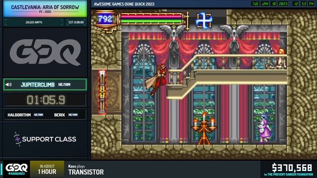 Castlevania: Aria of Sorrow by JupiterClimb and Chewy4u in 14:16 - Awesome Games Done Quick 2023 смотреть онлайн