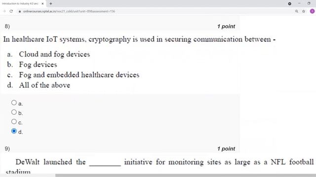 Introduction to Industry 4.0 and Industrial Internet of Things|NPTEL| Week 10 Assignment 10 Solutio смотреть онлайн