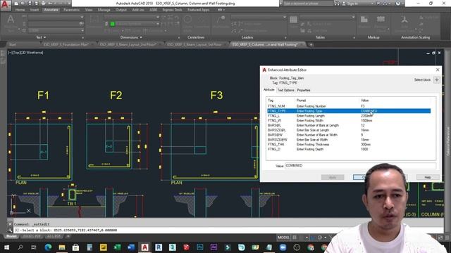 How to Create Automatic Schedule of Footings, Columns and Beams in AutoCAD смотреть онлайн
