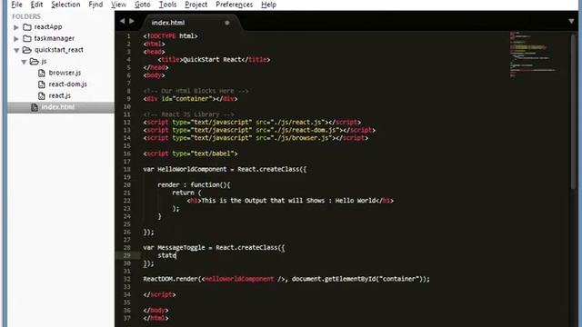 React JS Quickstart смотреть онлайн
