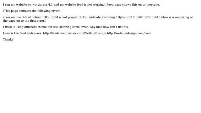 Wordpress: My RSS feed is not working смотреть онлайн