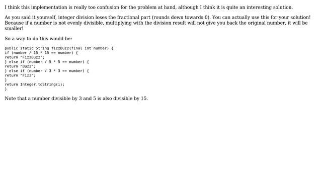 Code Review: FizzBuzz implementation in Java without modulus operator (3 Solutions!!) смотреть онлайн