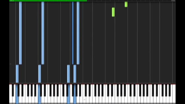Mass Effect 3 Leaving Earth piano tutorial (Synthesia 100% speed) смотреть онлайн