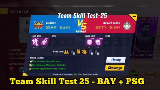 Football Master 2 Team Skill Test 21 , 25 , 32 , 143 -how to complete tactical test смотреть онлайн
