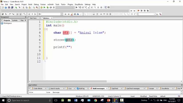 C programming Bangla Tutorial 5.191 : String | String reverse using strrev() смотреть онлайн