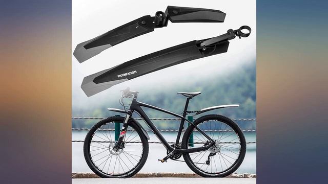 ROCKBROS Bike Fender Adjustable MTB Mudguard Front//Rear Fender Cycling Fenders Set review смотреть онлайн