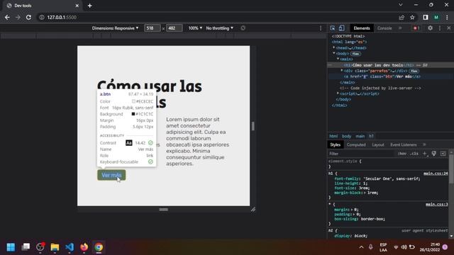 Cómo usar el panel de Inspeccionar Elemento - Conociendo las Dev Tools смотреть онлайн