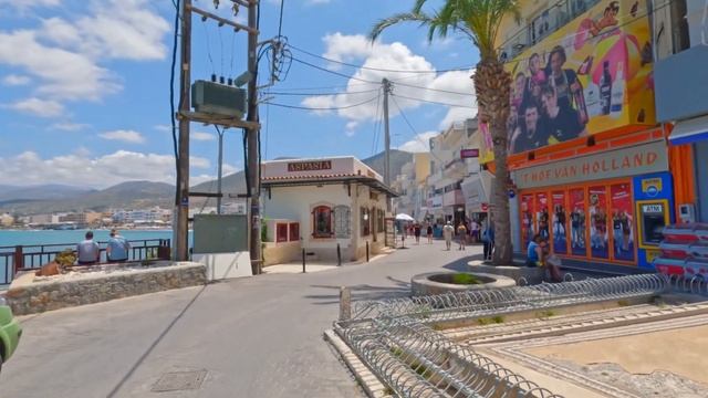 Hersonissos Crete, walking tour 4k, Kreta, Greece 2023 смотреть онлайн
