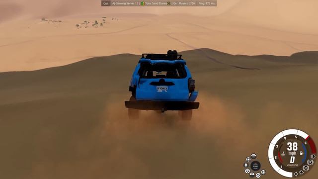 POLICE CHASE IN SAND DUNES! (BeamNG) смотреть онлайн
