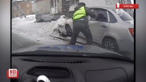 Погоня экипажа ДПС за пьяным водителем