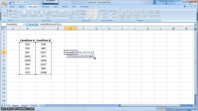 t-test in Microsoft Excel смотреть онлайн
