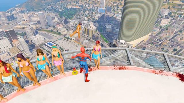 🔺GTA 5 Epic Ragdolls_Spider_Man jumps 🔥 fails_EP - 15" смотреть онлайн