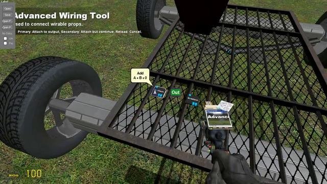 Garry's Mod Машина на Wire mod. Часть2. смотреть онлайн