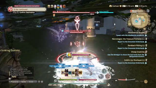 FINAL FANTASY XIV - Samurai Training!