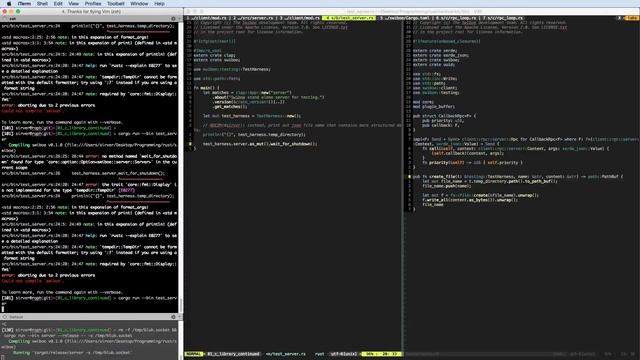 Stream 19 • Coding on Swiboe in Rust • FFI testing • Test server смотреть онлайн