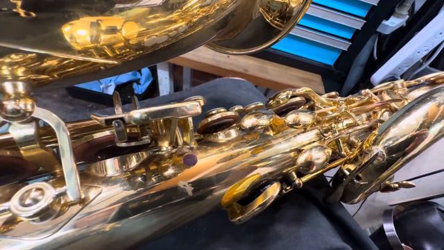 #7207 YAMAHA BARITONE SAXOPHONE YBS 32 sn 010275 assessment 22 FEB 2024 01 смотреть онлайн