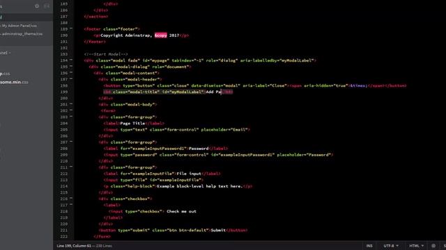 Build A Cms Admin Bootstrap From Scratch (make form to add page) смотреть онлайн