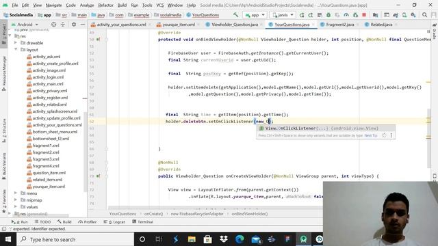 delete data from firebase realtime database || Social media app using firebase 2020 смотреть онлайн