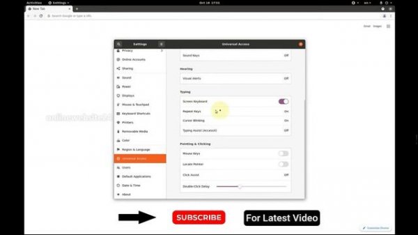 How To Disable Virtual Keyboard in Ubuntu / How To enable Virtual Keyboard in Ubuntu/onlinewebsite2