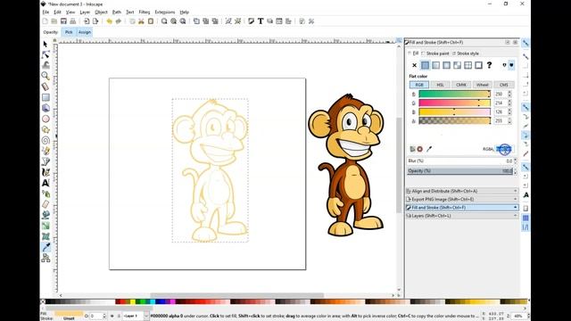 How to Trace Color Images in Inkscape and Convert to SVG смотреть онлайн