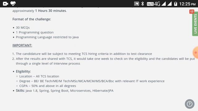 TCS TECH HIRING CHALLENGE 2020 | JAVA DEVELOPER | CTC-5LPA |B.E, BTECH, M.E, MCA ELIGIBLE APPLY NOW смотреть онлайн
