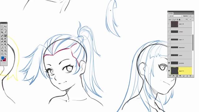 How To Draw Anime Hair, From Construction to Styles!!! смотреть онлайн