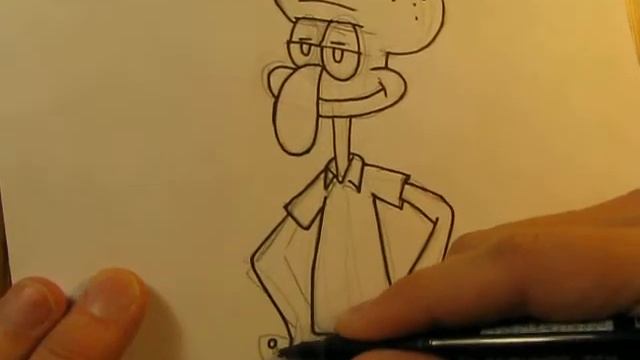 ? Нарисуй Сквидварда / Squidward – урок рисования смотреть онлайн