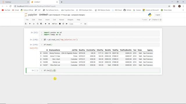 24 Slicing a DataFrame смотреть онлайн