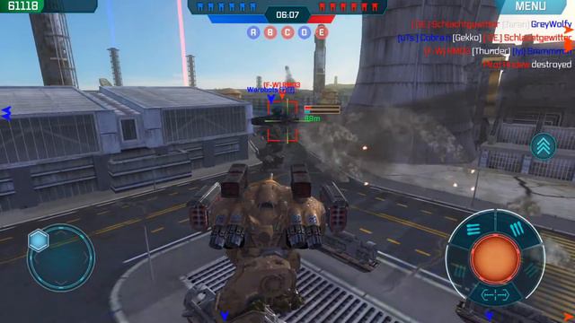 War Robots - How to open with Cossack in Diamond league (powerplant) смотреть онлайн