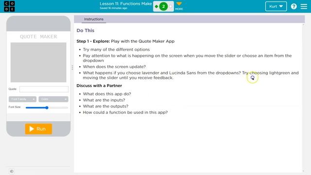 Code.org Lesson 11 Functions Make the Quote Maker App | Answer Tutorial | Unit 4 C.S. Principles смотреть онлайн
