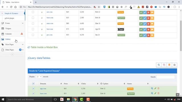 Ace Admin Templates смотреть онлайн