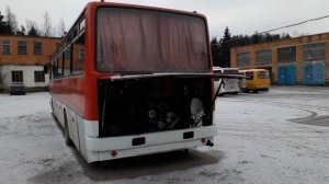 Запуск Икаруса 256 двигатель ЯМЗ 238