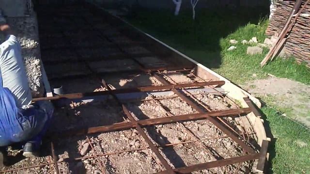 заливка отмостки и как было во дворе