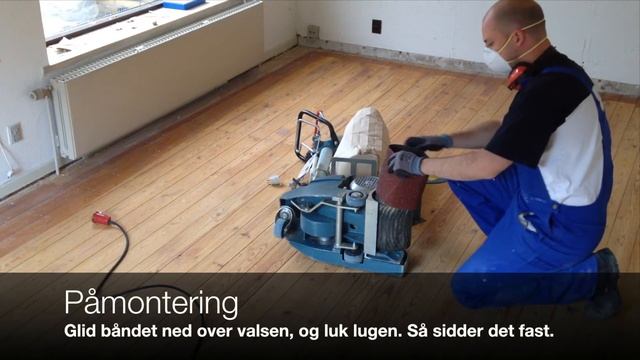 Gør det selv gulvafslibning med båndskift af sandpapir смотреть онлайн
