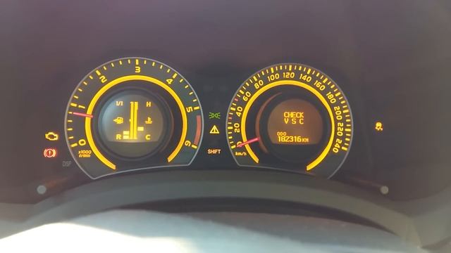 Toyota Check Engine, Check VSC