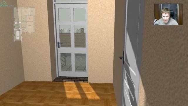 Проект одноэтажного дома с гаражом для узкого участка B-275-ТП смотреть онлайн