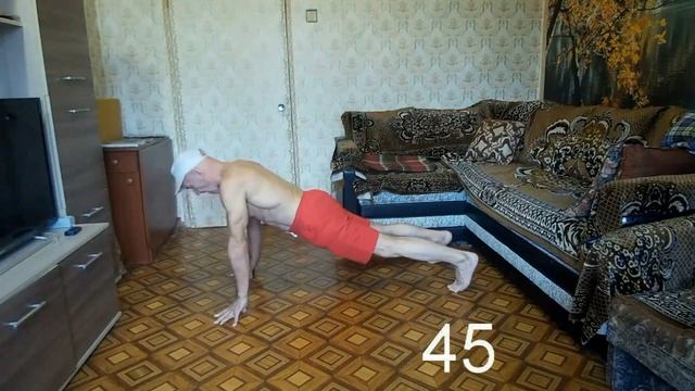 58 Отжиманий на пальцах, планка одной рукой. Кольца: отжимания с гирей 24 килограмма. Диванная жест смотреть онлайн