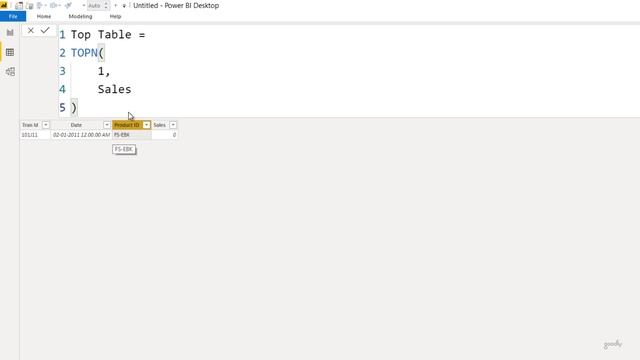 TOPN Function in DAX смотреть онлайн