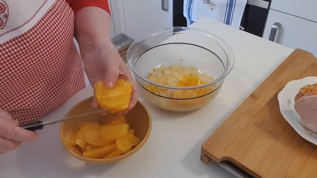 Cалат апельсиновый с грудинкой ! смотреть онлайн
