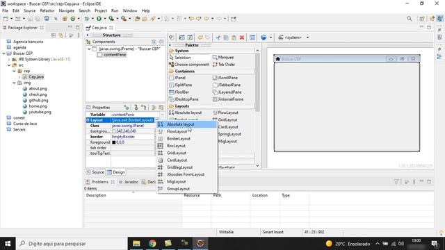 ☕️ Java - Busca automática de CEP consultando um Web Service - Interface gráfica - Parte 2/4 смотреть онлайн