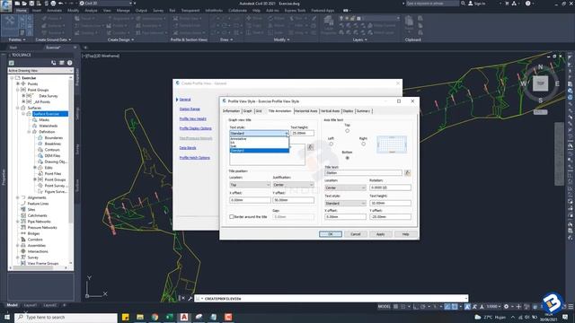 Tutorial Autocad Civil 3D part 8 - Cara Membuat Profil View (Elevasi Tanah Existing) di Civil 3D смотреть онлайн